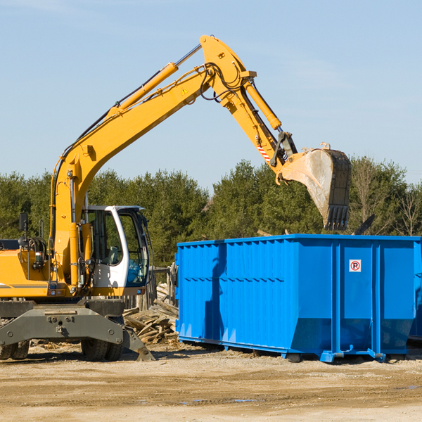 can i choose the location where the residential dumpster will be placed in Zoar